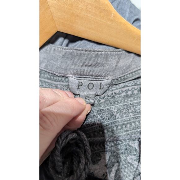 POL Womens Flutter Sleeve Relaxed Fit Blouse Sz S Tassels Grunge Whimsigoth boho - Picture 6 of 6